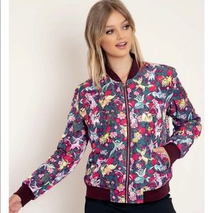 Blackmilk Pokémon EEVEE FLORAL BOMBER JACKET